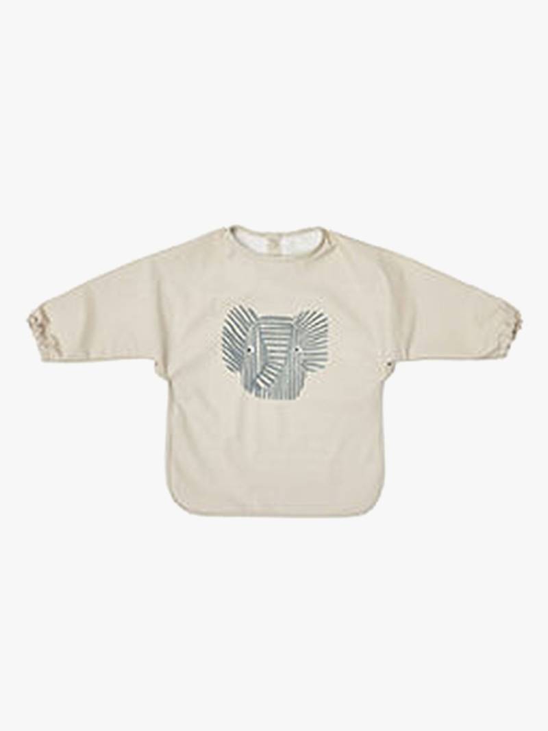 OYOY Erik Elefant Langärmliges Lätzchen, Beige von OYOY