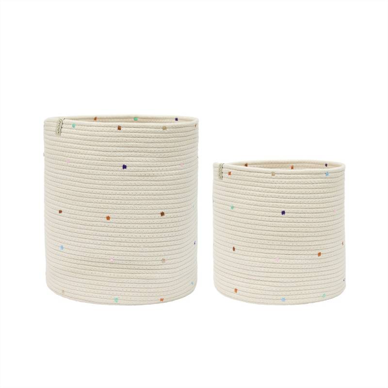 OYOY Konfetti Cotton Rope Körbe 2er-Pack von OYOY