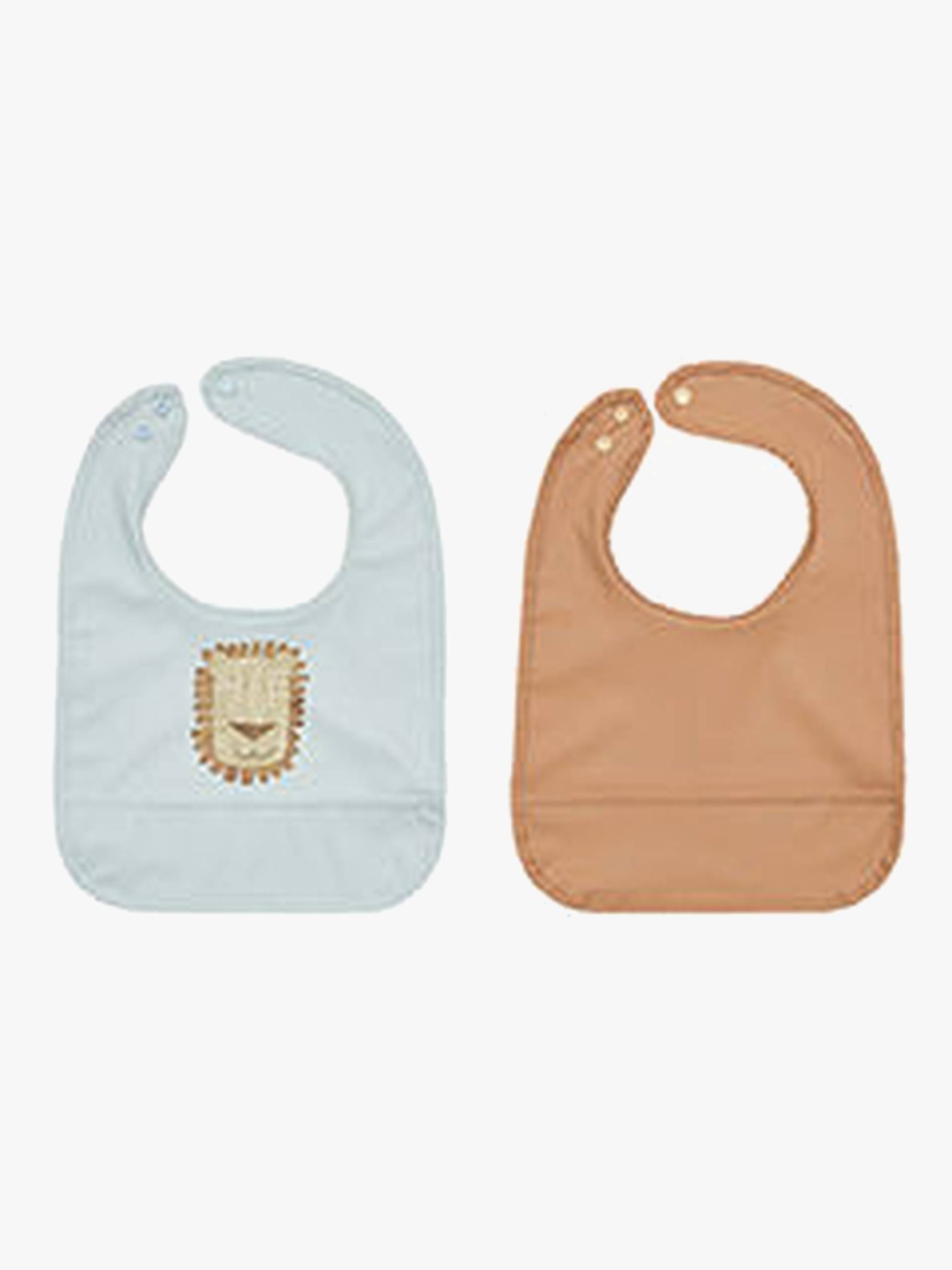 OYOY Lobo Löwe Lätzchen 2er-Pack, Caramel/Ice Blue OYOY Lobo Löwe Lätzchen 2er-Pack, Caramel/Ice Blue von OYOY