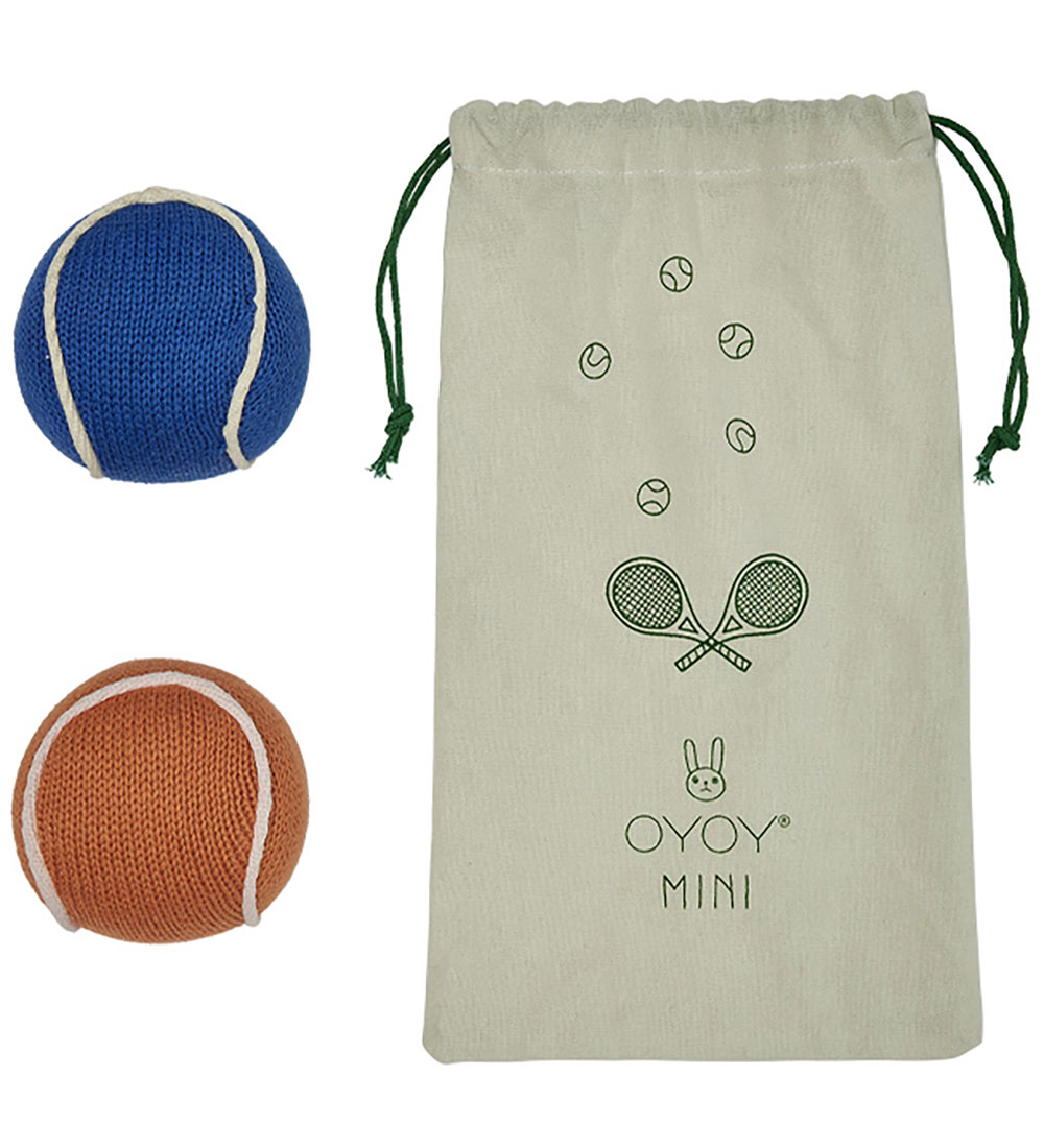 OYOY Rassel - Tennisbälle - Apricot/Blue - OYOY - One Size - Rasseln OYOY Rassel - Tennisbälle - Apricot/Blue - OYOY - One Size - Rasseln von OYOY