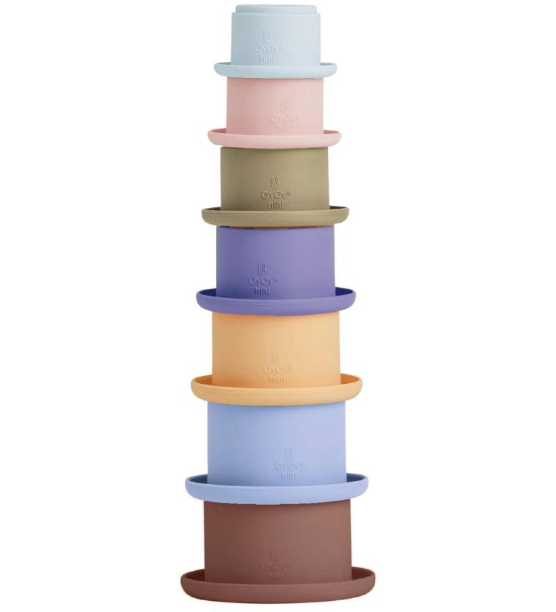 OYOY Stapelbare Becher - Tawa Silikon - Caramel/Blue - OYOY - One Size - Bauklötze OYOY Stapelbare Becher - Tawa Silikon - Caramel/Blue - OYOY - One Size - Bauklötze von OYOY