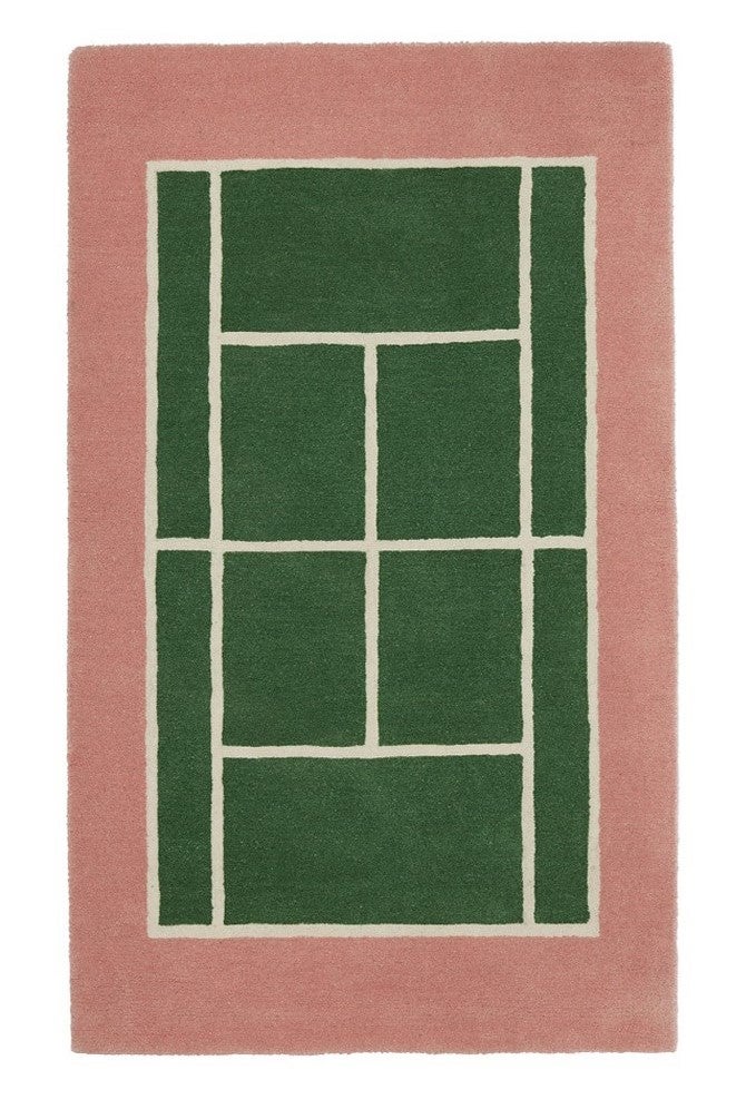 OYOY Tennis Teppich 88x150 cm, Green/Rose OYOY Tennis Teppich 88x150 cm, Green/Rose von OYOY