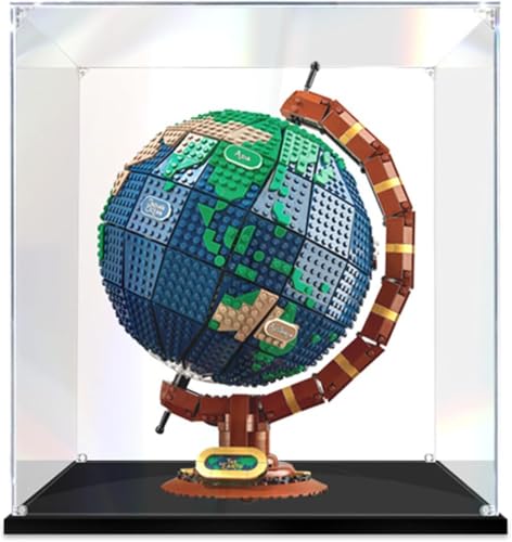 Acryl-Vitrine für LEGO 21332 Ideas The Globe, Schaukasten für LEGO 21332 Bauset, Größe: 35 x 35 x 45 cm (nur Gehäuse, kein Modell) (2 mm) von OYTOCLKU