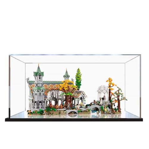 Acryl-Vitrine für Lego 10316 Rivendell Castle, staubdichte Box, Aufbewahrungsbox, transparente Box, Displaybox kompatibel mit Lego 10316 (nur Hülle, kein Modell) von OYTOCLKU