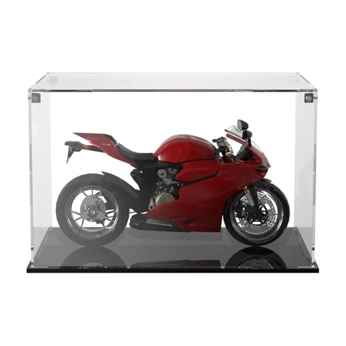 Acryl-Vitrine mit schwarzem Sockel, montierbare Acryl-Vitrine, Acryl-Box, Kuriositätswürfel, Kunststoff, staubdicht, Schaukasten für Sammler, Actionfiguren, Spielzeug (30 x 20 x 20 cm) von OYTOCLKU