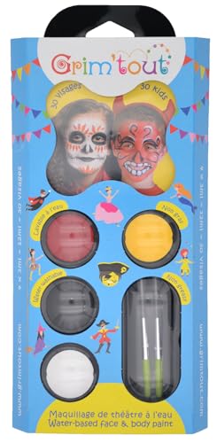 OZ INTERNATIONAL GT41988 Make-up-Palette in 4 Farben, Unisex-Kinder, Dunkelrot, Sonnengelb, Schwarz, Weiß, 30x13cm OZ INTERNATIONAL GT41988 Make-up-Palette in 4 Farben, Unisex-Kinder, Dunkelrot, Sonnengelb, Schwarz, Weiß, 30x13cm von GRIM'TOUT