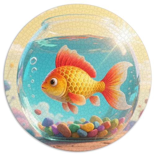Puzzle 1000 Pieces Animal Round Toddlers, Kids Clever Puzzles Birthday Gifts Gift (67.5x67.5cm) von OZBASEOPU