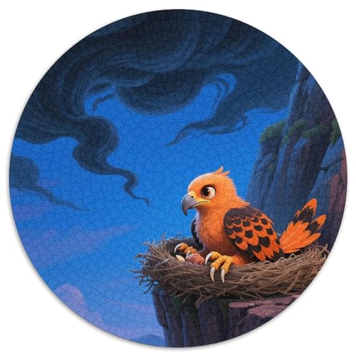 Puzzle 1000 Pieces Animal Round for Adults and Children Gift Birthday Gifts Clever Puzzles (67.5x67.5cm) von OZBASEOPU