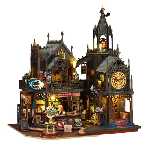 OZJAY DIY Miniaturhaus Kit, Upgrade Mini Haus Bausatz mit Musikbewegung, DIY Holz Puppenhaus Miniatur Kit für Erwachsene Teen, Holz Handwerk Magic Dollhouse Kit, Holo Magic City 2 OZJAY DIY Miniaturhaus Kit, Upgrade Mini Haus Bausatz mit Musikbewegung, DIY Holz Puppenhaus Miniatur Kit für Erwachsene Teen, Holz Handwerk Magic Dollhouse Kit, Holo Magic City 2 von OZJAY