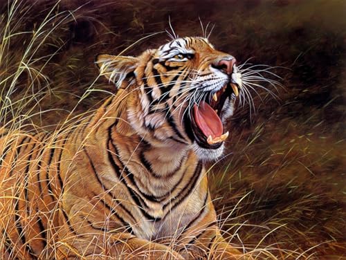 OZLHSP Puzzle 1000 Teile Weihnachten Tiger Großkatzen Tier 75x50cm von OZLHSP