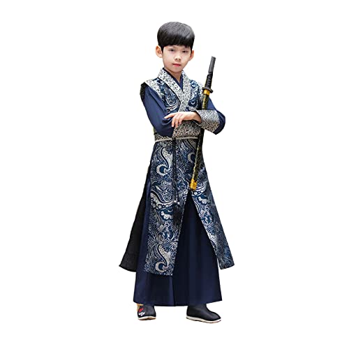 OZMDXKJ Hanfu Tang-Kostüme im chinesischen Stil, hübscher Kampfkunst, antiker Stil, Performance-Service, L = 115–124 cm von OZMDXKJ