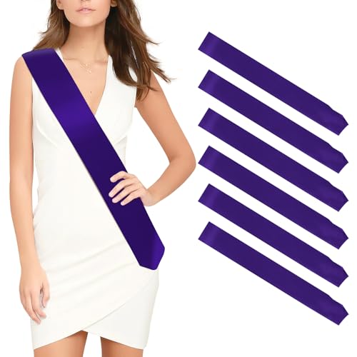 Schärpe 6 Stück Violett Schärpen blank Party zubehör schärpe Bedrucken Individuelle Satin schärpe DIY schärpe Unbedruckte Schärpe für Geburtstag Hochzeit Bachelorette Party junggesellinnenabschied Schärpe 6 Stück Violett Schärpen blank Party zubehör schärpe Bedrucken Individuelle Satin schärpe DIY schärpe Unbedruckte Schärpe für Geburtstag Hochzeit Bachelorette Party junggesellinnenabschied von OZOSHINE