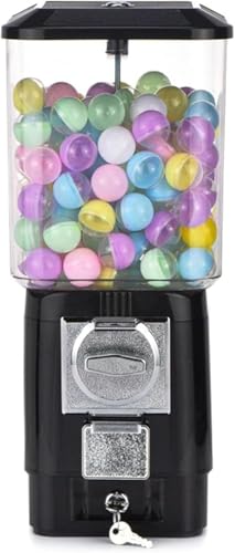 Süßigkeitenautomat, Spielzeug-Verkaufsautomat, Münzbetrieben, Mit Leeren Bällen Und Edelstahl-Spielmarken, Überraschungen Und Erinnerungen Aus Der Kindheit, for Spielwarenläden(Black) von OZPPM
