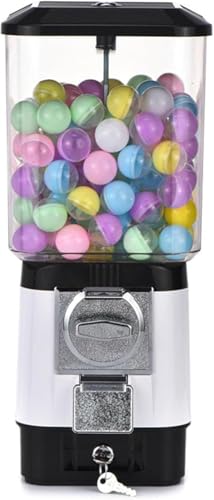 Süßigkeitenautomat, Spielzeug-Verkaufsautomat, Münzbetrieben, Mit Leeren Bällen Und Edelstahl-Spielmarken, Überraschungen Und Erinnerungen Aus Der Kindheit, for Spielwarenläden(Gray) von OZPPM