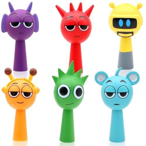 OZXVXZO 6 Stück Sprrunki Figuren, Sprrunki Spielzeug Figuren Set, Statue Sammel Horror Spiele Figure Charakter Skulptur, Anime Modell Für Fans Kinder OZXVXZO 6 Stück Sprrunki Figuren, Sprrunki Spielzeug Figuren Set, Statue Sammel Horror Spiele Figure Charakter Skulptur, Anime Modell Für Fans Kinder von OZXVXZO