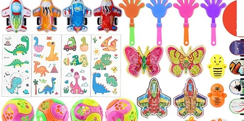 OZXVXZO 62 Pcs Fidget Spielzeuge für Kindergeburtstag Mitgebsel Set,Kinder Geburtstag Gastgeschenke Mitbringsel,Karneval Preise, Kinder Klassenzimmer Belohnungen, für Junge und Mädchen von OZXVXZO