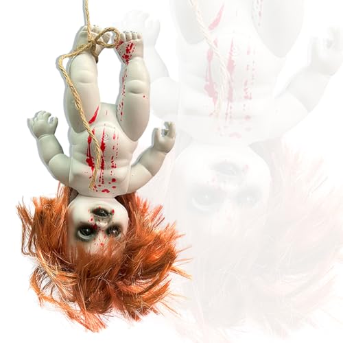 OZXVXZO Halloween Gruselige Puppe Gruselige Zombie-Puppe Spukdekoration Horror Dämon Geist Statue Requisite für Outdoor Indoor Garten Home Party Geschenke von OZXVXZO