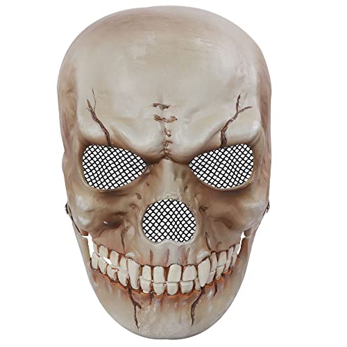 OZXVXZO Halloween Horror Mask, Totenkopf Maske mit Beweglichem Kiefer Halloween Kostüm Horror Maske, Full Head Schädel Masks,Scary Monster Party Demon Mask for Cosplay Props,Kostümpartys-A OZXVXZO Halloween Horror Mask, Totenkopf Maske mit Beweglichem Kiefer Halloween Kostüm Horror Maske, Full Head Schädel Masks,Scary Monster Party Demon Mask for Cosplay Props,Kostümpartys-A von OZXVXZO