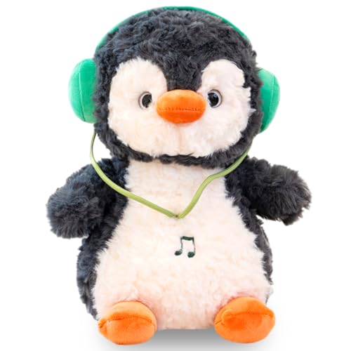 OZXVXZO Pinguin Kuscheltier, Pinguin Kuscheltier Süß, Pinguine Stofftier Plüschtier, Plüschpinguin Kissen Puppe Geschenk für Fans Kinder Mädchen Jungen, 23cm von OZXVXZO