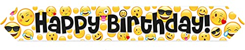 Oak Tree Emoji Happy Birthday Banner 9FT von OakTree