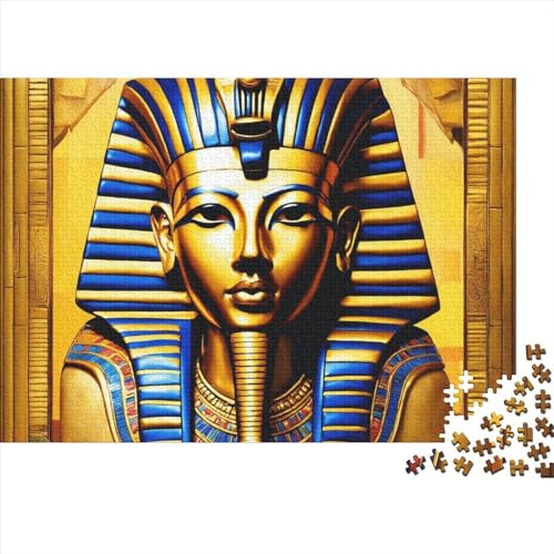 Ägyptischer Pharao Puzzle 500 Teile,Ägyptische Pyramide Puzzles Für Erwachsene,Impossible Puzzle,Geschicklichkeitsspiel Für Die Ganze Familie,Legespiel Home Dekoration Puzzles 500pcs (52x38cm) von OakiTa