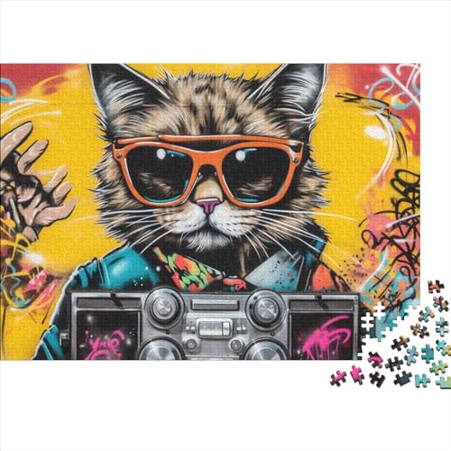 British Shorthair 1000 Pieces, Impossible Puzzle, Cool Cat Skill Game for The Whole Family, for Adults Stress Relieve Family Puzzle Game for Adults and Children from 14 Years1000pcs (75x50cm) von OakiTa