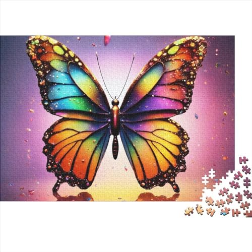 Butterfly Puzzle 300 Teile,Cute Animals Puzzles Für Erwachsene,Impossible Puzzle,Geschicklichkeitsspiel Für Die Ganze Familie,Legespiel Home Dekoration Puzzles 300pcs (40x28cm) von OakiTa