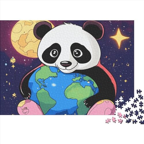 Cartoon Panda Puzzle Für Erwachsene,Puzzle 1000 Teile Herausforderndes Puzzles Cute Animals,Geschicklichkeitsspiel Für Die Ganze Familie,Bunte Fliesen Spielzeug Spiel,Geschenke 1000pcs (75x50cm) von OakiTa