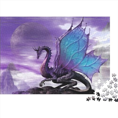 Flying Dragon Premium Holz Puzzles 1000 Teile Dragon,Geburtstagsgeschenk,Geschenke Für Frauen,Wandkunst Für Erwachsene Und Jugendliche Schwierige Und Herausforderung Geschenke 1000pcs (75x50cm) von OakiTa