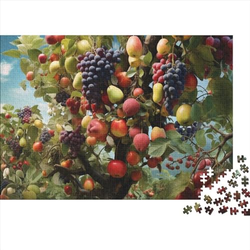 Fruit 1000 Piece Puzzle Impossible Puzzle, Colorful Fruits Puzzle Game, for Adults Stress Relieve Family Puzzle Game for Adults and Children from 14 Years 1000pcs (75x50cm) von OakiTa