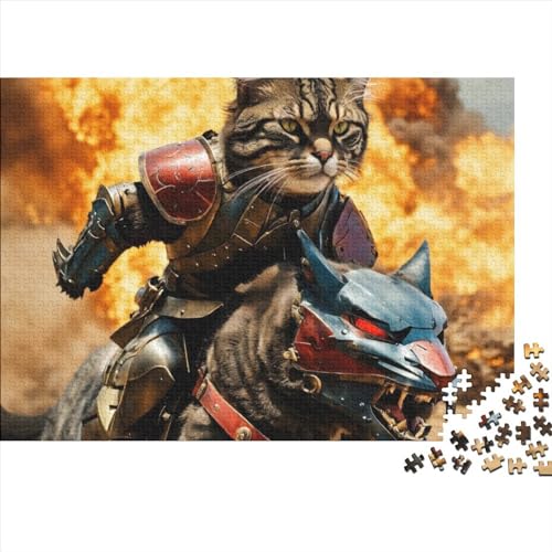 Kätzchen Katze Cat 500 Teile Puzzles,holzpuzzle Puzzles Spiel,Entspannung Puzzle Spiele,mentale Übung Puzzle,Cartoon Für Jugendliche Und Erwachsene Geschenke 500pcs (52x38cm) von OakiTa