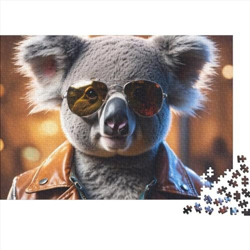 Koala Puzzle Für Erwachsene,Puzzle 300 Teile Herausforderndes Puzzles Cute Animals,Geschicklichkeitsspiel Für Die Ganze Familie,Bunte Fliesen Spielzeug Spiel,Geschenke 300pcs (40x28cm) von OakiTa