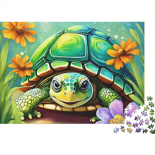 Ocean Animal 500 Teile Puzzles for Erwachsene Cartoon Premium Wooden Gifts Large Puzzles Educational Game Toy Gift for Wall Decoration Birthday Present 500pcs (52x38cm) von OakiTa