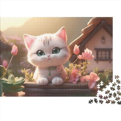 Pink KittenPuzzle, Impossible Puzzle, 3D RenderingPuzzle Game, for Adults Stress Relieve Family Puzzle Game for Adults and Children from 14 Years 1000pcs (75x50cm) von OakiTa