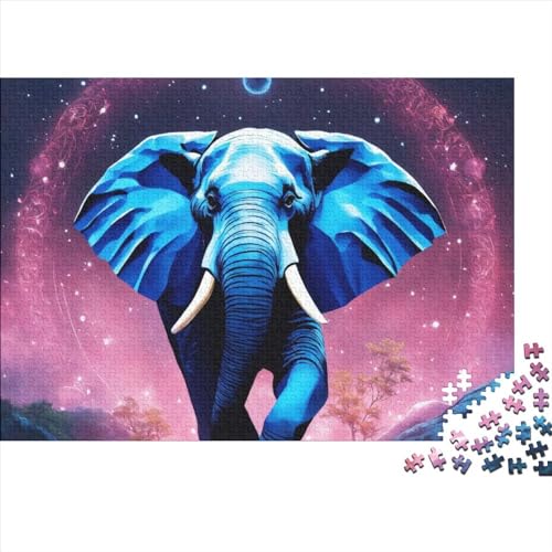 Puzzle 1000 Teile Elephant,Forest Animals Puzzles Für Erwachsene Jugendliche,unmögliches Puzzle Spielzeug,buntes Fliesenspiel,Geschicklichkeitsspiel Für Die Ganze Familie Geschenke 1000pcs (75x50cm) von OakiTa