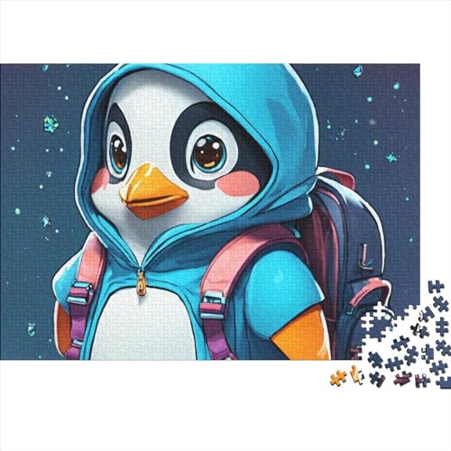 Puzzle 500 Teile Penguin,Cartoon Puzzles Für Erwachsene Jugendliche,unmögliches Puzzle Spielzeug,buntes Fliesenspiel,Geschicklichkeitsspiel Für Die Ganze Familie Geschenke 500pcs (52x38cm) von OakiTa