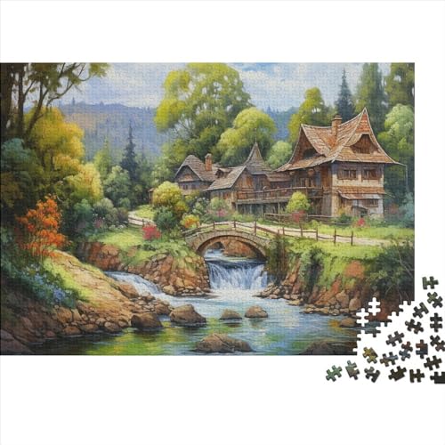 Puzzles Für Erwachsene Paradies Puzzle 500 Teile, Puzzles,Premium Holzpuzzle Puzzle,Geburtstagsgeschenk,Schwierige Und Herausforderung Geschenke Spielzeug 500pcs (52x38cm) von OakiTa