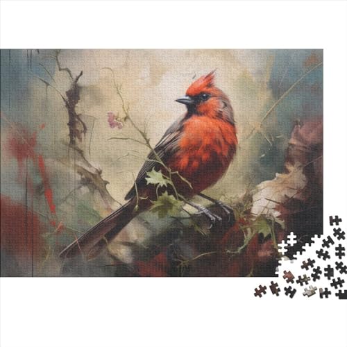 Robin 1000 Pieces Puzzles Impossible Puzzle, Bird Puzzle Game, for Adults Stress Relieve Game Toy Gift for Adults and Children from 14 Years 1000pcs (75x50cm) von OakiTa