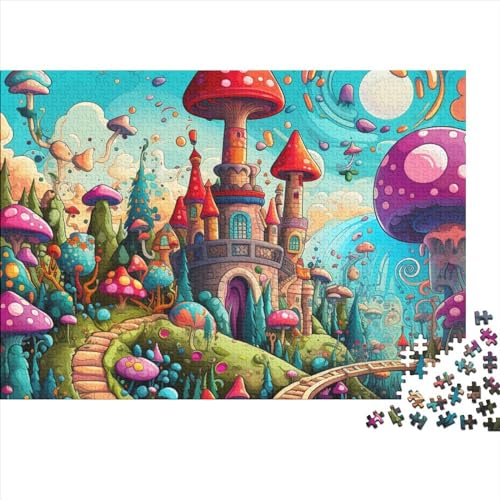 Wunderland Puzzle 500 Teile,Puzzles Für Erwachsene,Unmögliches Puzzles Spielzeug, Bunte Fliesen Spiel, 500 Puzzle Dekoration Jugendliche Geschenke Puzzle 500pcs (52x38cm) von OakiTa