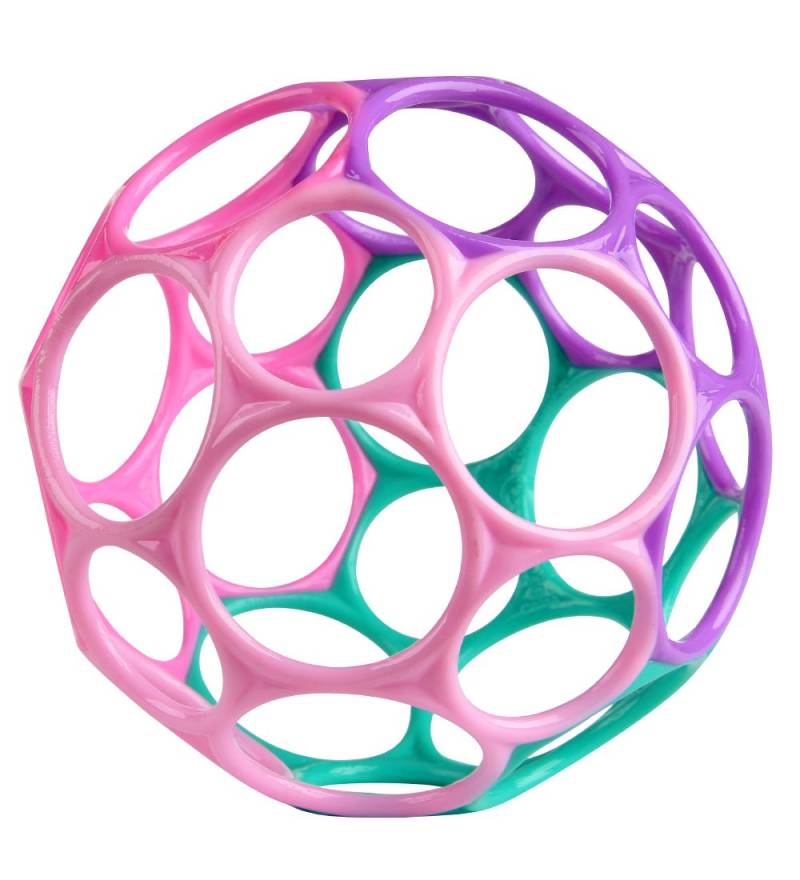 Oball Classic Ball - 8 cm - Pink/Grün/Lila/Pink - Oball - One Size - Greifspielzeug Oball Classic Ball - 8 cm - Pink/Grün/Lila/Pink - Oball - One Size - Greifspielzeug von Oball