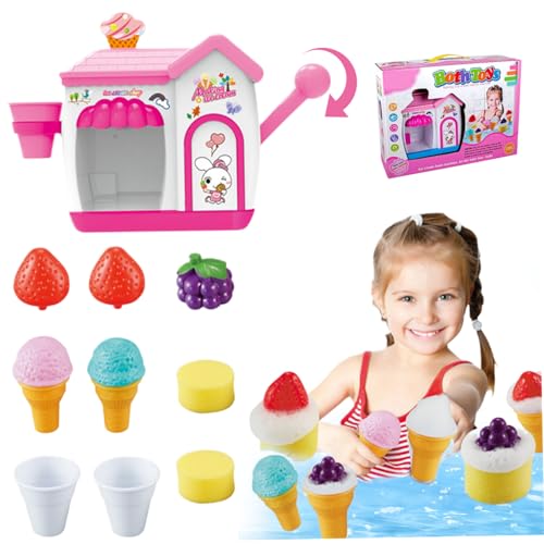 Bath Bubble Machine, 6,1 -Zoll -Eisdiele -Badblasenhersteller mit Badspielzeug, Bad -Bad -Badspielzeug, Kleinkind -Bubble Maker, so von Obelunrp