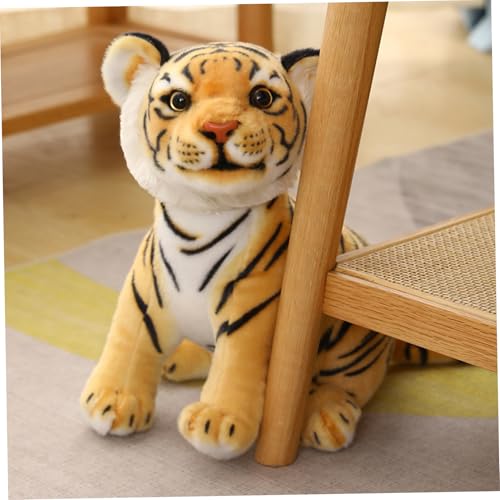 Obelunrp Tiger gefülltes Tier süße Cartoon -Simulation Stoffteed Tiger 10.6 Zoll Plüsch weiche und Bequeme Tigger -Tier für Kinder Jungen Mädchen, Gelb, Weihnachtsdekoration Obelunrp Tiger gefülltes Tier süße Cartoon -Simulation Stoffteed Tiger 10.6 Zoll Plüsch weiche und Bequeme Tigger -Tier für Kinder Jungen Mädchen, Gelb, Weihnachtsdekoration von Obelunrp