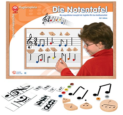 Oberschwäbische Magnetspiele Notentafel Lernhilfe zum Erlernen der Noten 7333 von Oberschwäbische Magnetspiele