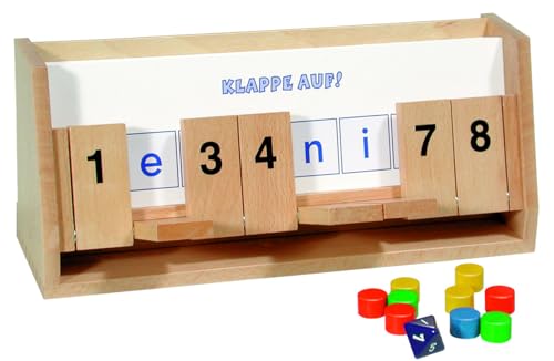 Klappe auf! Buchstabierspiel mit 8 Klappen von Oberschwbische Magnetspiele