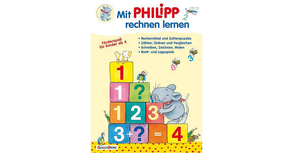 Buch - Mit Philipp rechnen lernen: Förderspaß Kinder ab 4  Kinder von Oberstebrink Verlag