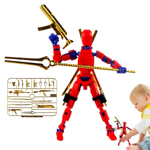 Action-Figur von Roboter, Baustein-Figur – Modellbausatz für Action-Figuren | Lustiges Actionfiguren-Set mit mehreren Gelenken Action-Figur von Roboter, Baustein-Figur – Modellbausatz für Action-Figuren | Lustiges Actionfiguren-Set mit mehreren Gelenken von Obesntln