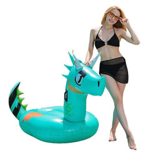 Dragon Pool Float for Adults – Aufblasbarer Wohnzimmerstuhl, Schwimmstuhl von Lake River | Fantasy-Kreatur-Stil, Sommer-Pool-Thema, lustiges Outdoor-Spielzeug, Galleg von Obesntln