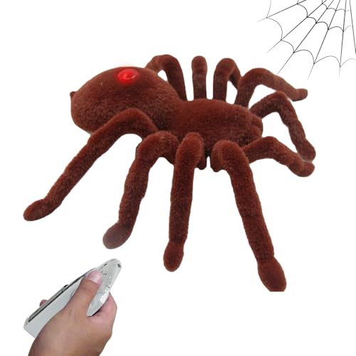 Infrarot Spider – Modell Spinnen ferngesteuert | Lustiges Horror-Knebel-Spielzeug mit originellen Texturen beweglichen Beinen beängstigende Effekte für Freizeit zur Reduzierung des Lichts von Obesntln