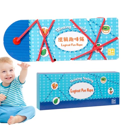 Lern-Puzzles für Aktivitäten zum Gewindeschneiden, Schnürspielzeug für Kleinkinder – Schnürset für Kunst und Handwerk im Vorschulalter, Spielzeugkarten für frühes Lernen, Lern-Puzzles für Aktivitäten zum Gewindeschneiden, Schnürspielzeug für Kleinkinder – Schnürset für Kunst und Handwerk im Vorschulalter, Spielzeugkarten für frühes Lernen, von Obesntln