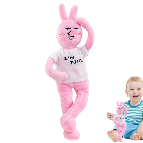 Plüschtier Hase, rosa Kaninchen | Niedliches Plüschhase aus Plüsch von 40,9 cm – lustige Gesichtsausdrücke, weiches und kuscheliges Kissen, Schlafzimmerdekoration, Plüschtier Hase, rosa Kaninchen | Niedliches Plüschhase aus Plüsch von 40,9 cm – lustige Gesichtsausdrücke, weiches und kuscheliges Kissen, Schlafzimmerdekoration, von Obesntln